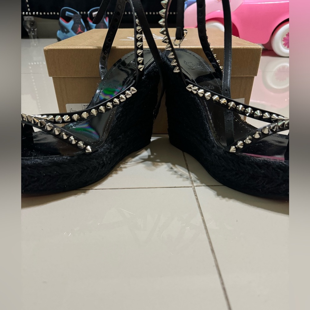 CHRISTIAN LOUBOUTIN wedged heels